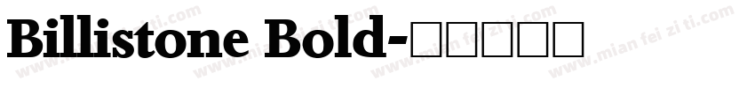 Billistone Bold字体转换